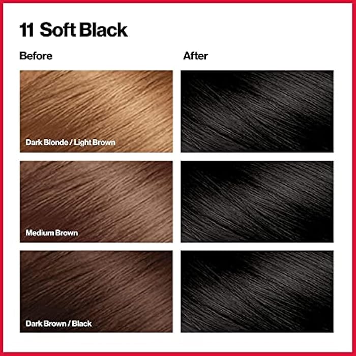 Revlon Color Silk Beautiful Hair Color Soft Black, #11 - Image 5